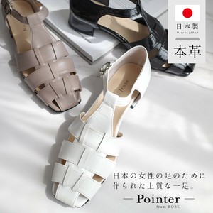 Sandals Ladies fashion Genuine leather Made in Japan