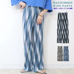 Full-Length Pant Nuance Pattern Pleated Pants