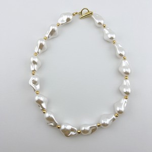 Silver Chain Pearl Necklace