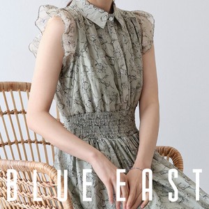 Casual Dress Floral Pattern French Sleeve One-piece Dress 2024 NEW