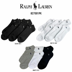 POLO RALPH LAUREN(ポロ ラルフローレン)メンズ ショート ソックス  6足セット 男性用 靴下 827001PK