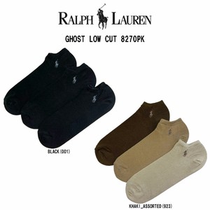 POLO RALPH LAUREN(ポロ ラルフローレン)メンズ ショート ソックス 3足セット 男性用 靴下 8270PK