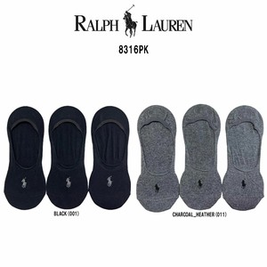 POLO RALPH LAUREN(ポロ ラルフローレン)メンズ ショート ソックス 3足セット 男性用 靴下 8316PK