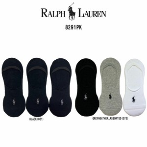 POLO RALPH LAUREN(ポロ ラルフローレン)メンズ ショート ソックス 3足セット コットン 男性用 靴下 8291PK