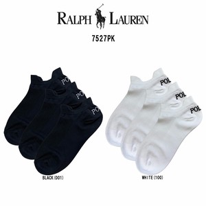 POLO RALPH LAUREN(ポロ ラルフローレン)レディース ショート ソックス 3足セット 女性用 靴下 7527PK