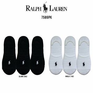 POLO RALPH LAUREN(ポロ ラルフローレン)レディース ショート ソックス 3足セット 女性用 靴下 7589PK