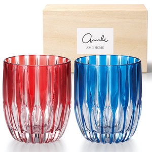 Cup/Tumbler Rock Glass with Wooden Box Tableware Gift