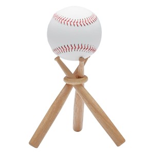 野球 飾りバット&サインボールセット(ホワイト) BX75-50