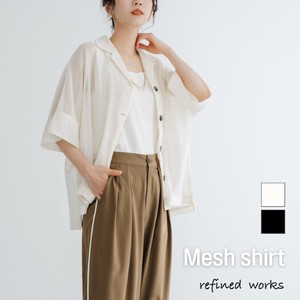 Button Shirt/Blouse Mesh 5/10 length