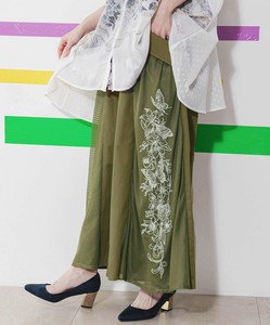 Full-Length Pant Embroidered Switching