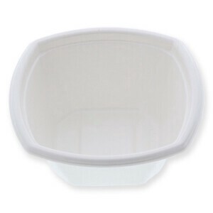 【直送品】ケーピープラテック 丼容器 KMPランチ KMPランチ-7 本体 ホワイト 50枚/袋（ご注文単位12袋）