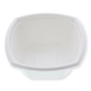 【直送品】ケーピープラテック 丼容器 KMPランチ KMPランチ-8 本体 ホワイト 50枚/袋（ご注文単位12袋）