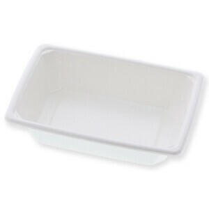 【直送品】ケーピープラテック 丼容器 KMPランチ KMPランチ-10 ホワイト 50枚/袋（ご注文単位8袋）