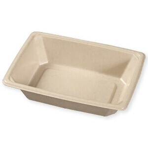 【直送品】ケーピープラテック 丼容器 KMPランチ KMPランチ-10 ナチュラル 50枚/袋（ご注文単位8袋）