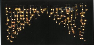 【ハロウィン】LEDストロボカーブカーテン(ゴールド) WG-1325GO