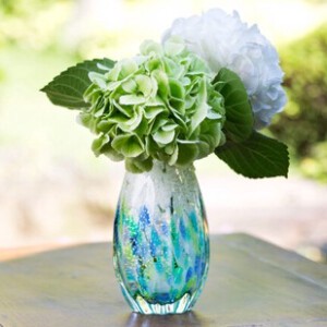 Flower Vase ADERIA Tsugaru Vidro Hydrangea Vases Made in Japan