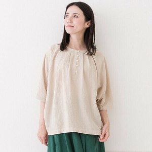 30％オフ【Crea delice】73239 ドビーヘンリードルマンブラウス