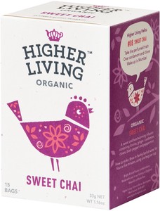Higher Living Organic(ハイアーリビング)　スイートチャイ 有機 ハーブティー 15TB(オーガニック)