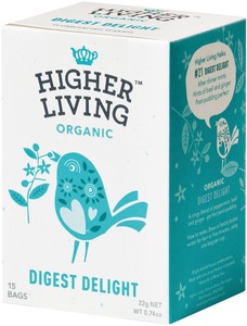 Higher Living Organic(ハイアーリビング)　ダイジェストディライト 有機 ハーブティー 15TB(オーガニック)