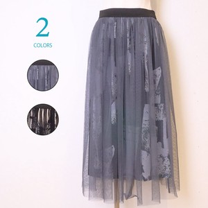 Skirt Printed Tulle Skirts 2024 Spring/Summer