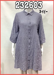 Button Shirt/Blouse Tops Cotton Gingham Front Opening Ladies' 2024 NEW