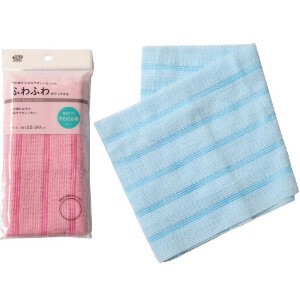Bath Towel/Sponge Assortment Soft 2-colors 22 x 90cm