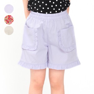 Kids' Short Pant Floral Pattern Pocket Thin 3/10 length