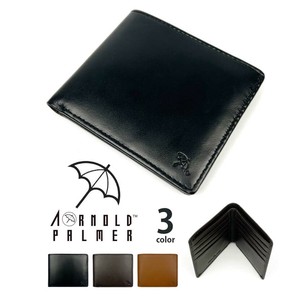 【全3色】Arnold Palmer アーノルドパーマー シープレザー 二つ折り財布 スリムウォレット(4ap3312)