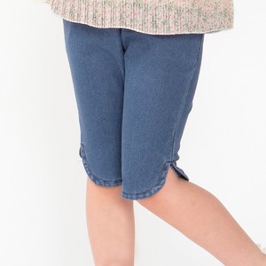 Kids' Short Pant Slit Plain Color Stretch Simple 5/10 length