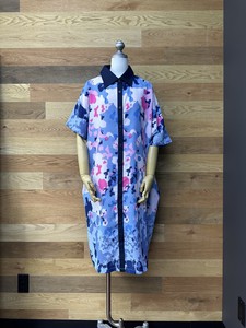 Casual Dress Colorful Bird Printed One-piece Dress