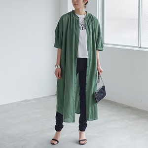 Casual Dress Tunic Long Cotton Linen Puff Sleeve One-piece Dress 【2024NEW】