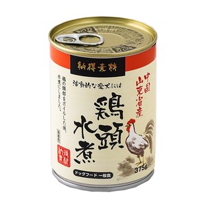 [ペットライブラリー] 納得素材　鶏頭缶　水煮　375g