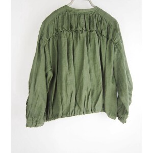 Button Shirt/Blouse Cardigan Sweater Shirring 2024 Spring/Summer