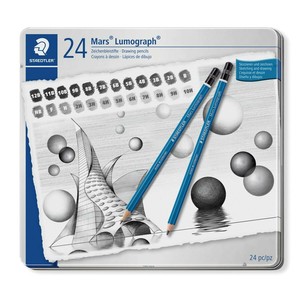 ステッドラー ルモグラフ製図用鉛筆 24硬度 ST100G24