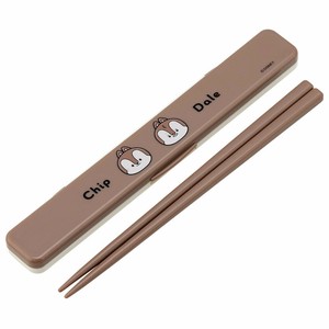 抗菌 カチャカチャ音の鳴らない箸箱セット 18cm  ゆるるん チップ＆デール ディズニー スケーター ABC3AG