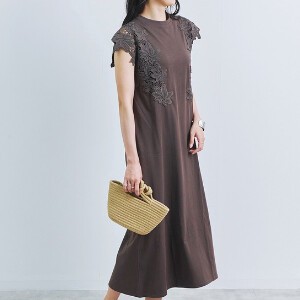 Casual Dress Lace Sleeve Flare T-Shirt Long A-Line Sleeveless One-piece Dress 【2024NEW】