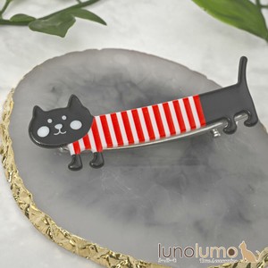 Clip Black-cat Stripe Cat Ladies'