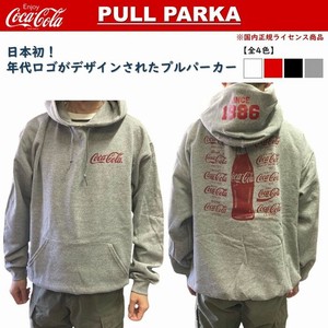 Coca-Cola コカ・コーラ 【 プルオーバーパーカー/ 年代ロゴ 】コカコーラ  CC-PP27
