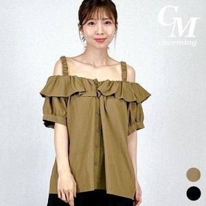 Button Shirt/Blouse Off-The-Shoulder NEW