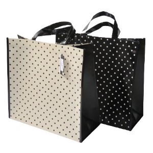 Reusable Grocery Bag Pattern Assorted Polka Dot