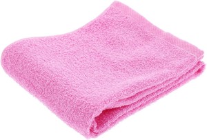 Bath Towel Pink Face 34 x 85cm Made in Japan
