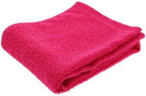 Bath Towel Pink Face 34 x 85cm Made in Japan