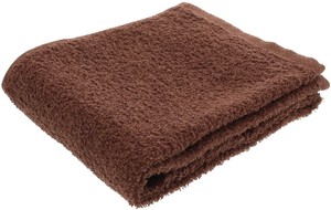 Bath Towel Brown Face 34 x 85cm Made in Japan