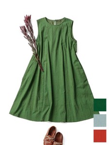 [SD Gathering] Casual Dress Stripe Sleeveless One-piece Dress 3 Colors