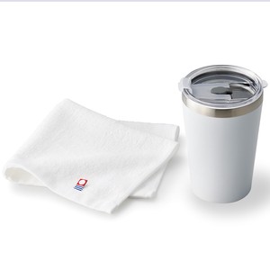 Imabari Towel Cup/Tumbler White with Built in Bra