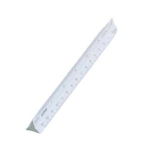 ドラパス カラー三角スケール 15CM グレー 16246