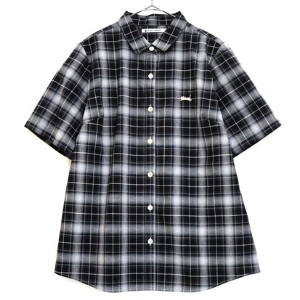 日本製/チェックシャツ/ 半袖/ ワンポイント刺繍入り/ レギュラーフィット　144104