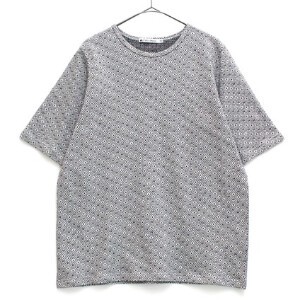 日本製/ちび犬のジャガードTシャツ/半袖　144412