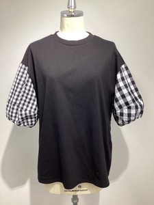 T-shirt Pullover Spring/Summer Plaid Switching