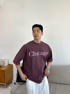 【2024春夏新作】Chicagoロゴプリント半袖Tシャツ